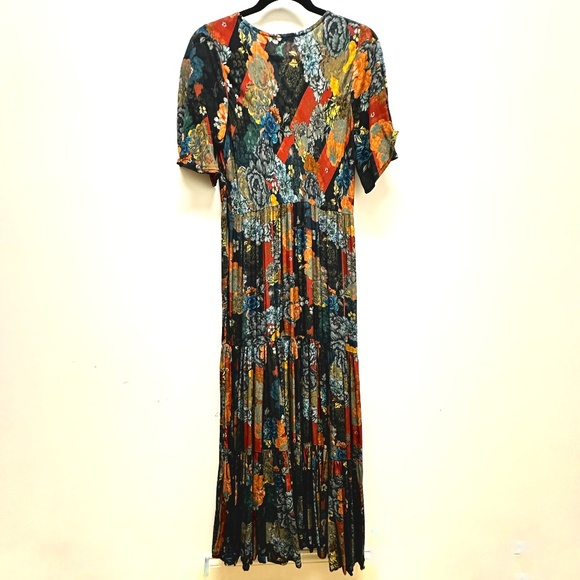 Soft Surroundings Multi-Colored Tiered Maxi Dress Medium - Picture 4 of 12